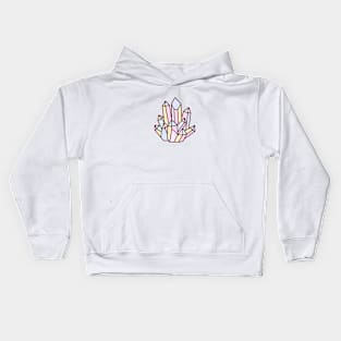 Pastel Pink Crystal Kids Hoodie